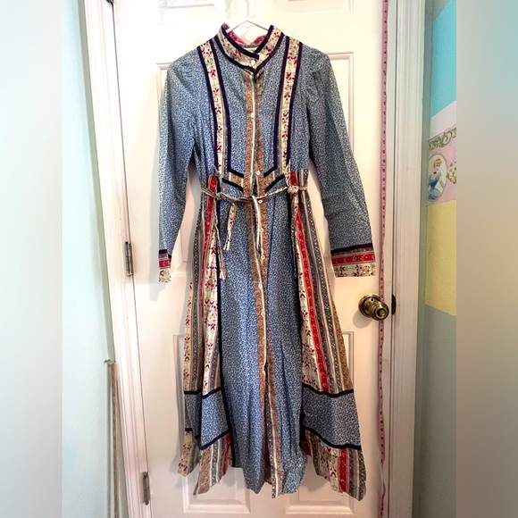 Gunne Sax | Dresses | Vintage Gunne Sax Jessica Mcclintok Prairie Dress ...